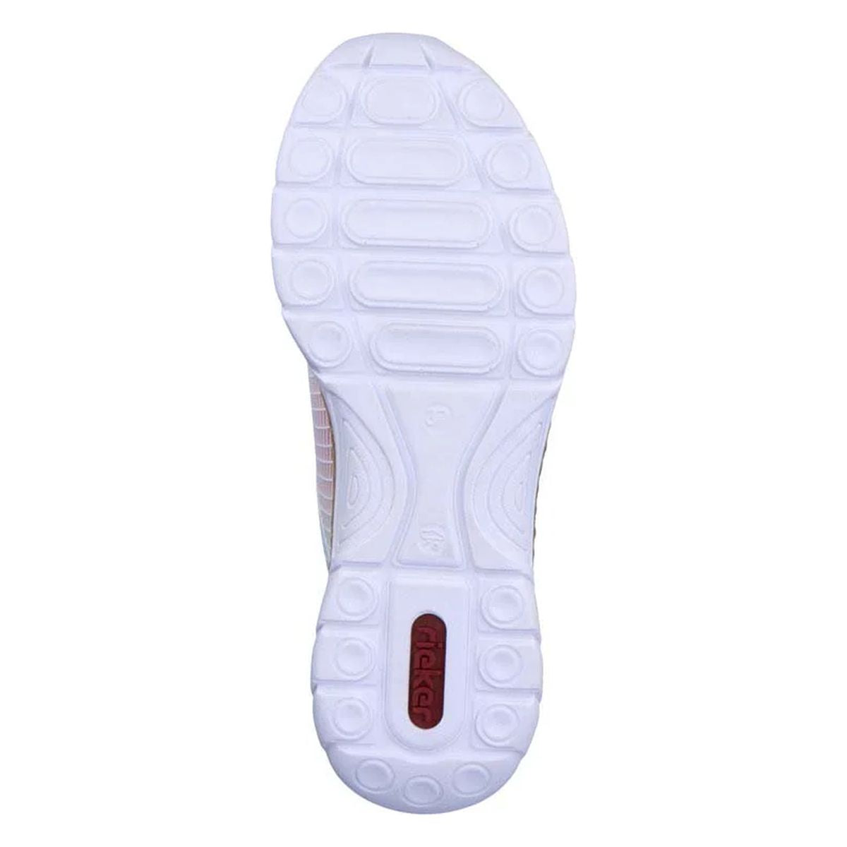 Rieker N4270 Women's Slip-On Sneakers in White Multi