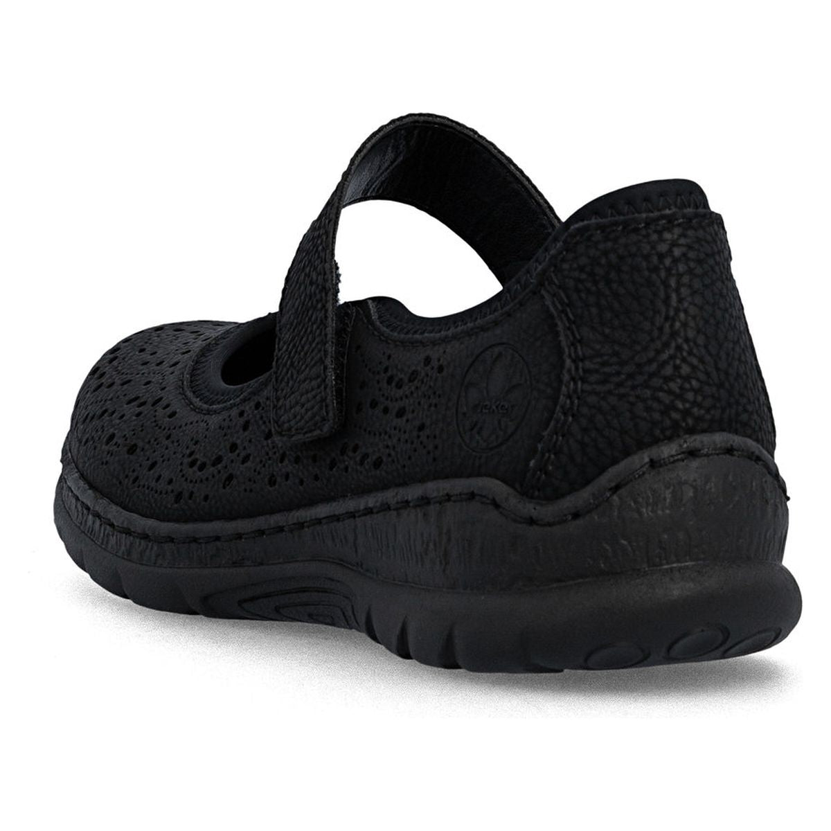 Rieker N4299 Mary Jane Casual Shoe in Black
