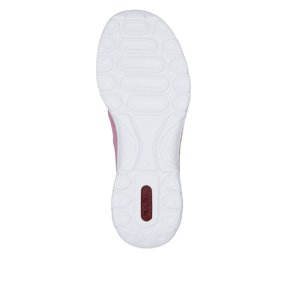Rieker N42G0-31 Women's Slip-On Sneaker in Lipstick– Comfort & Style