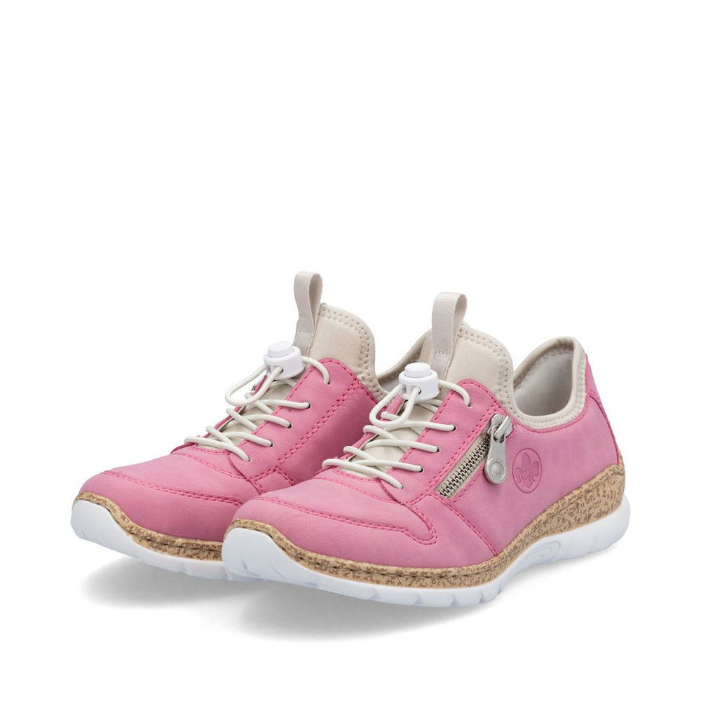 Rieker N42G0-31 Women's Slip-On Sneaker in Lipstick– Comfort & Style