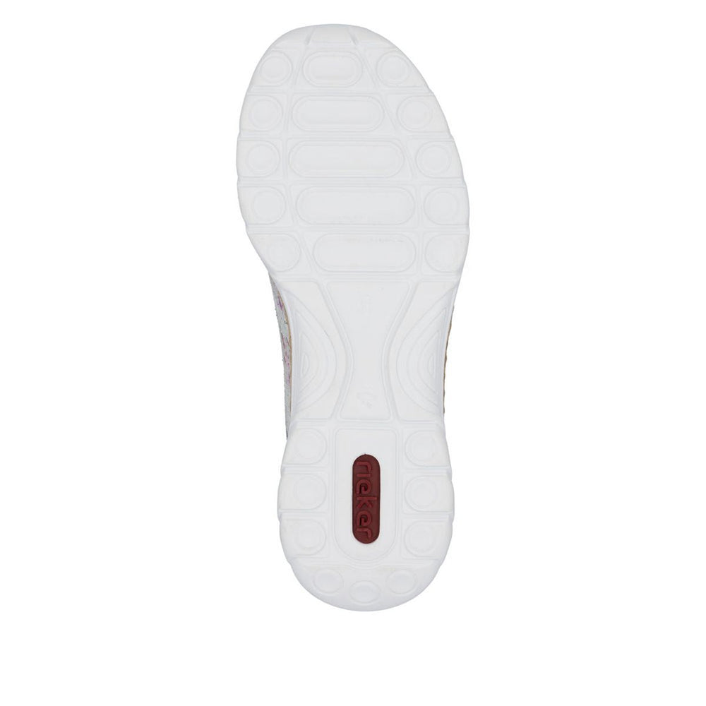 Rieker N42V1-90 Alburi Floral Slip-On Sneakers for Women | Walking On A Cloud Canada