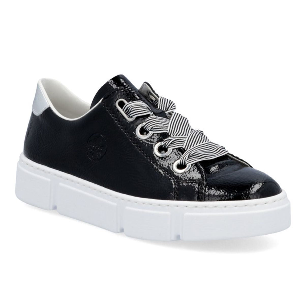 N59A1 Glossy Black Sneakers