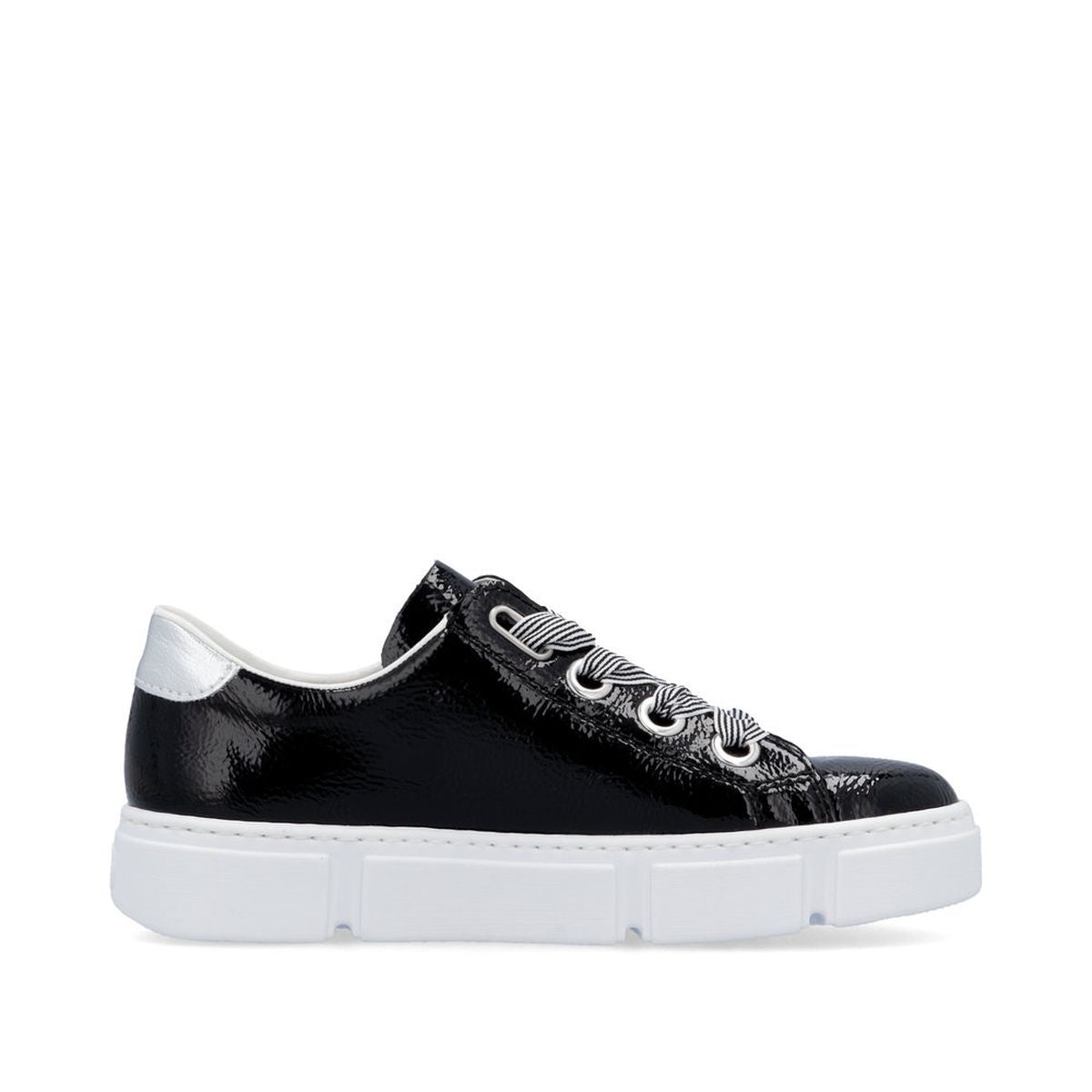 N59A1 Glossy Black Sneakers