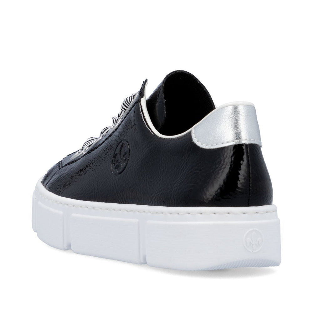 N59A1 Glossy Black Sneakers