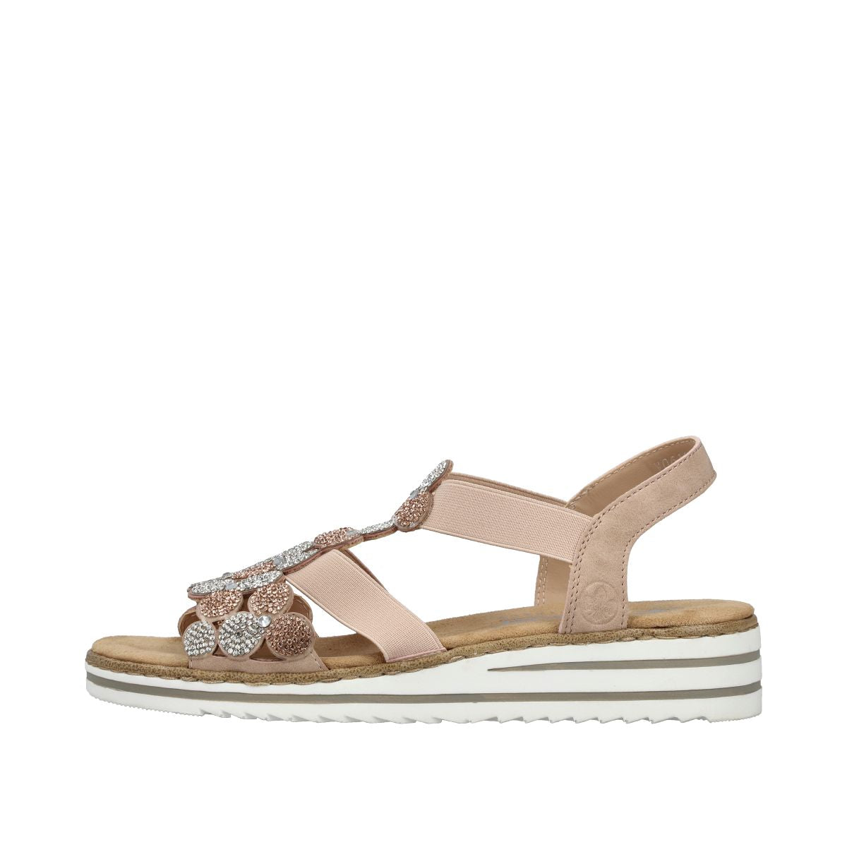 Rieker V0613 Women's Sandals in Pink
