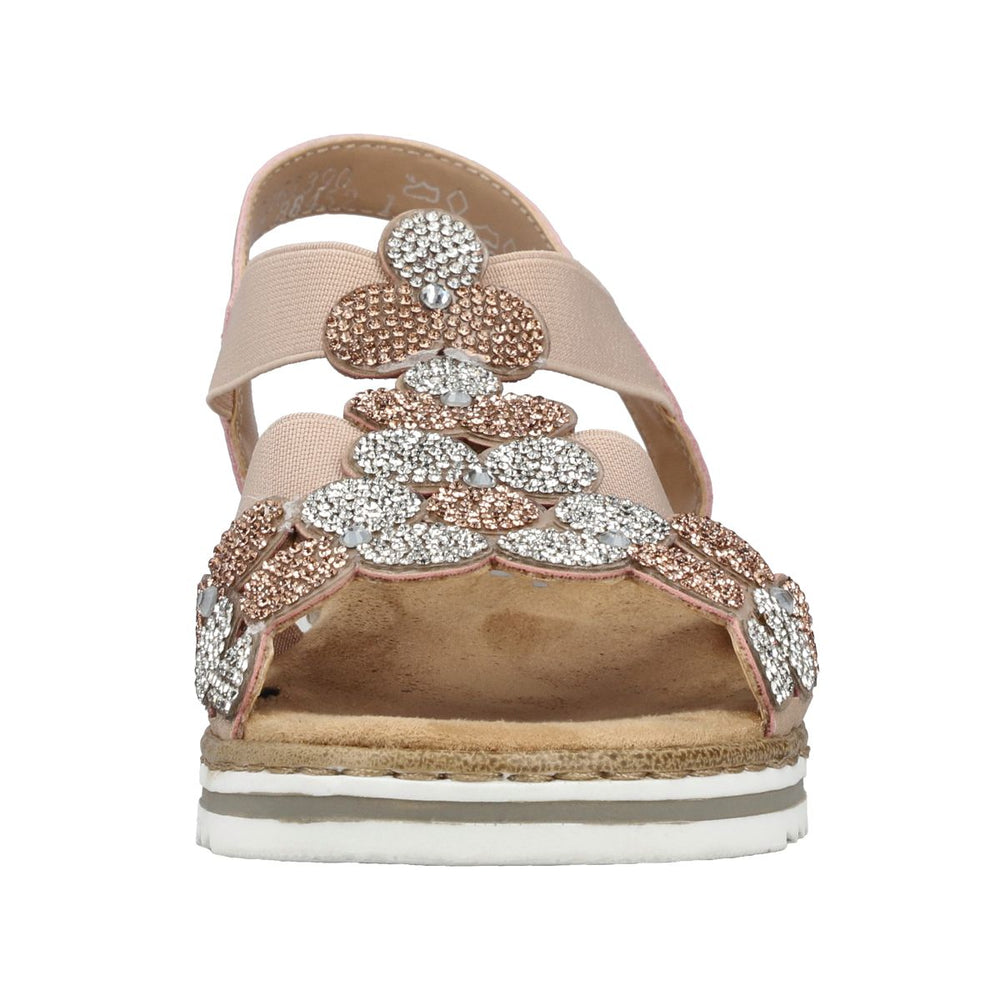 Rieker V0613 Women's Sandals in Pink
