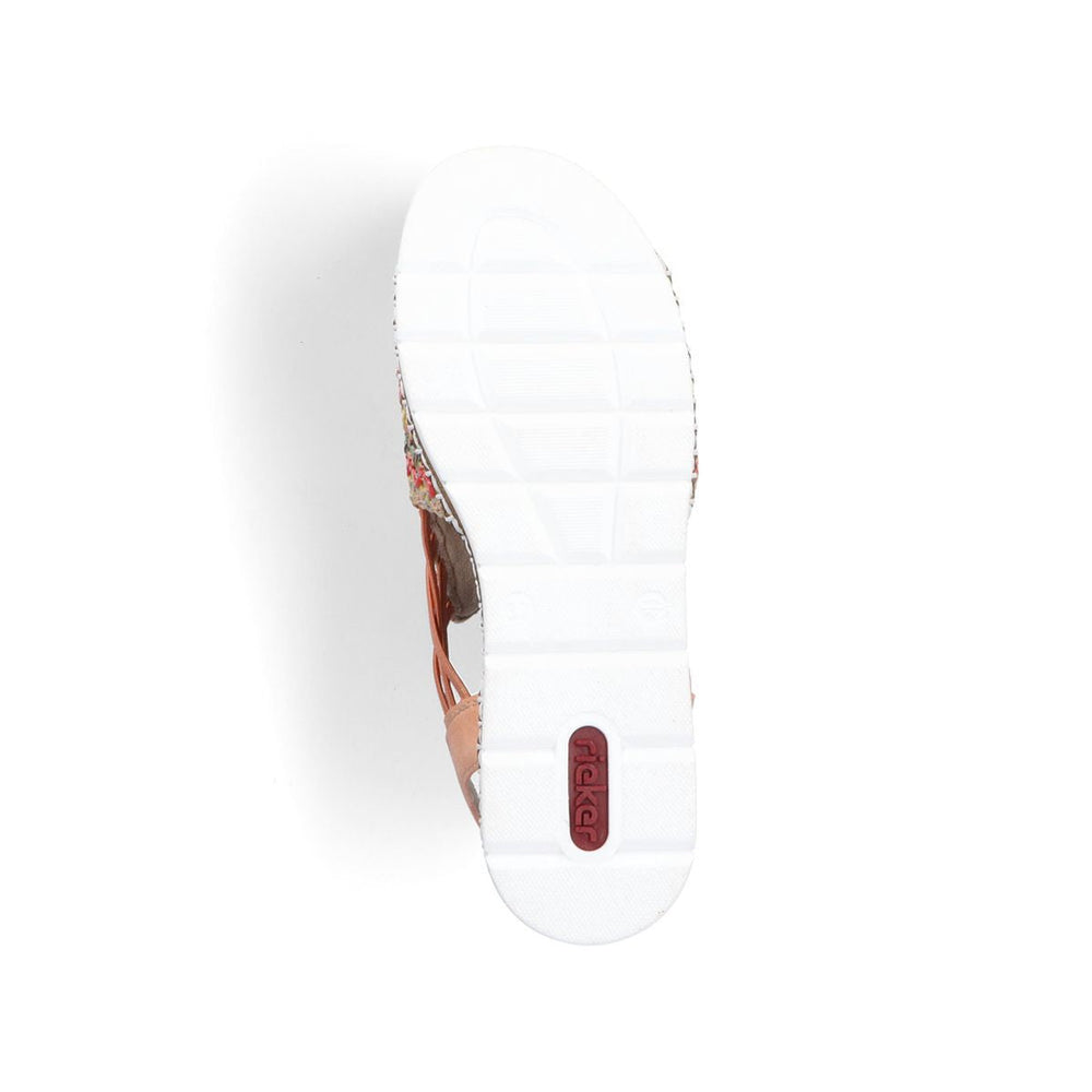 Rieker V1241-90 Flechtana Multi Wedge Sandals
