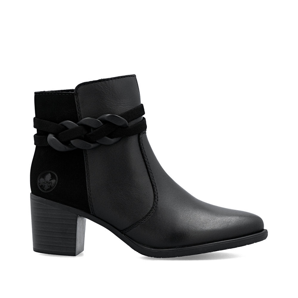 Rieker Y2066 Dress Ankle Boot in Black