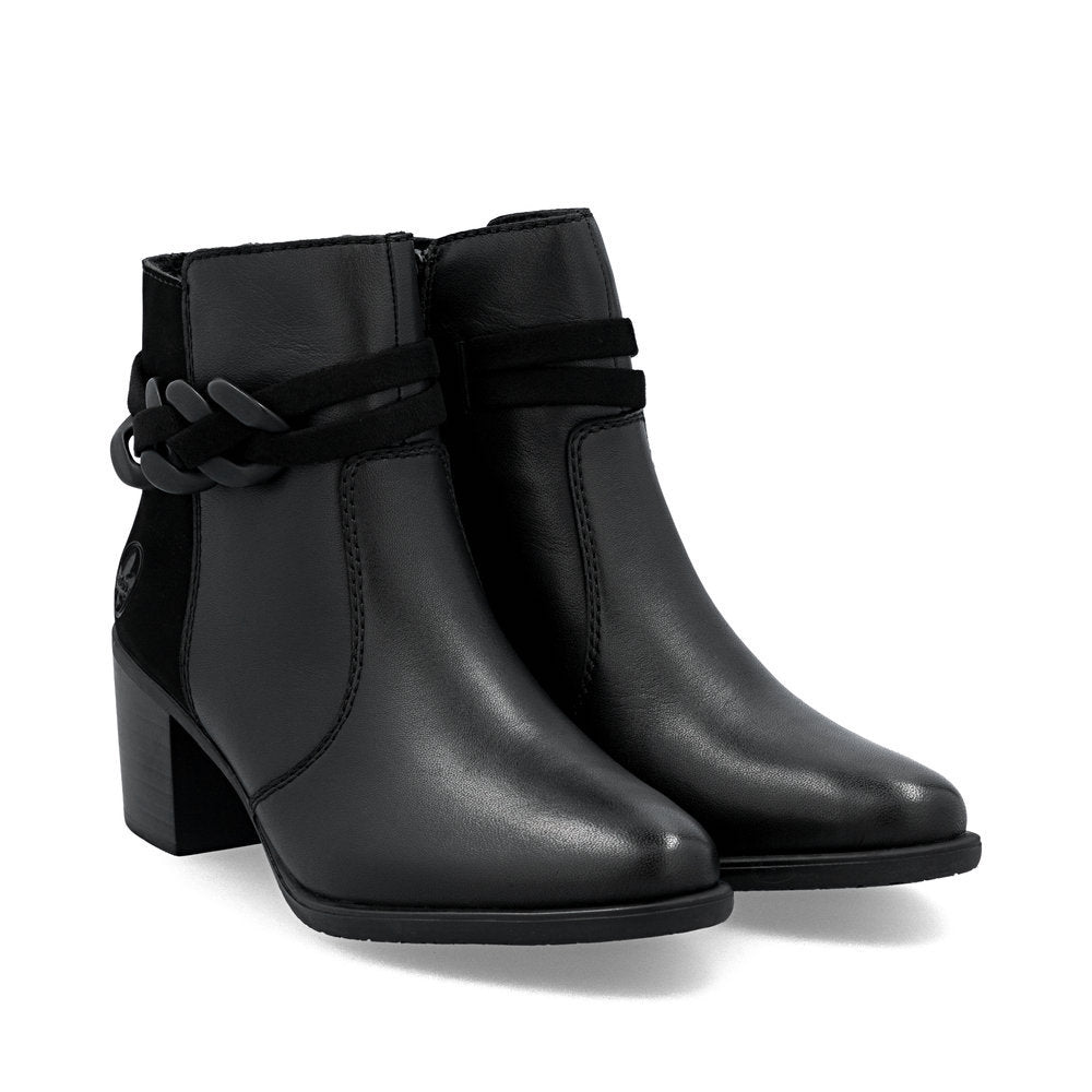 Rieker Y2066 Dress Ankle Boot in Black