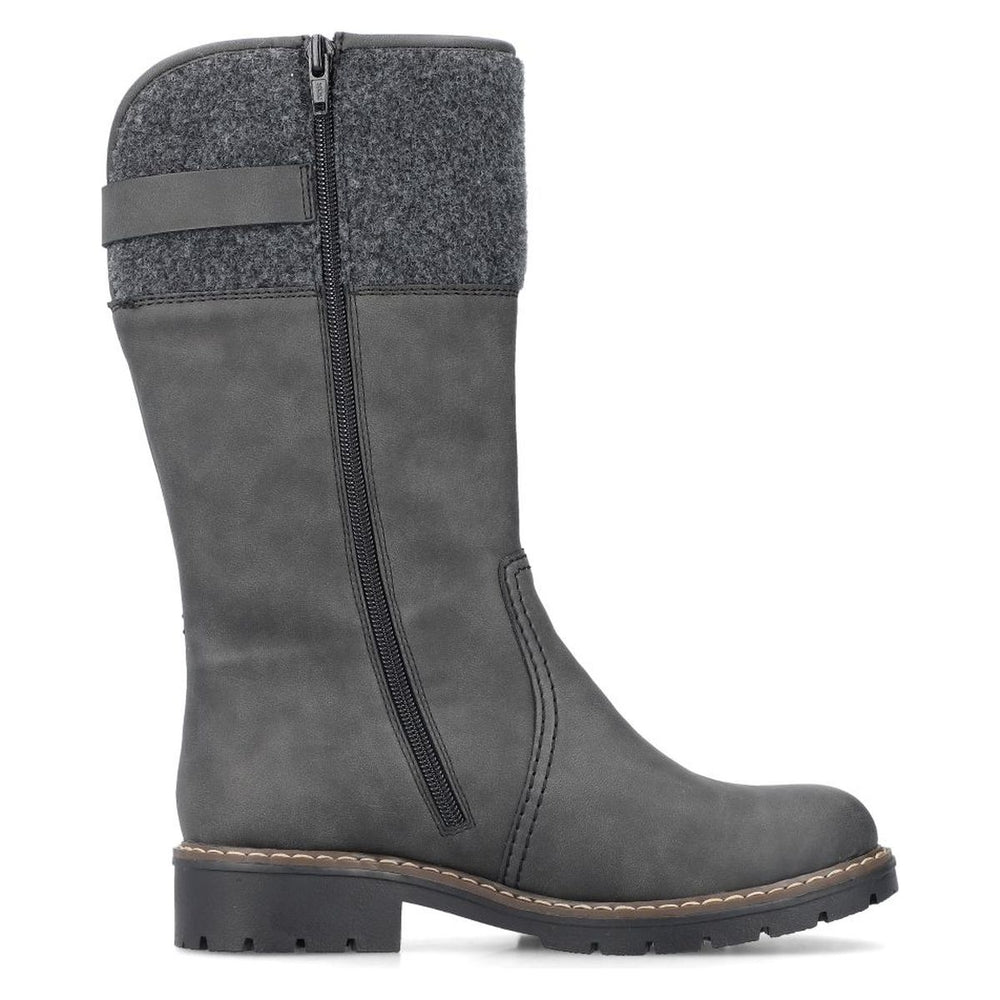 Rieker Y9190 Women's TEX Waterproof Boots - Grey