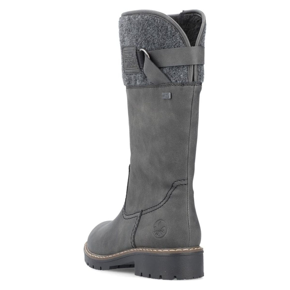 Rieker Y9190 Women's TEX Waterproof Boots - Grey