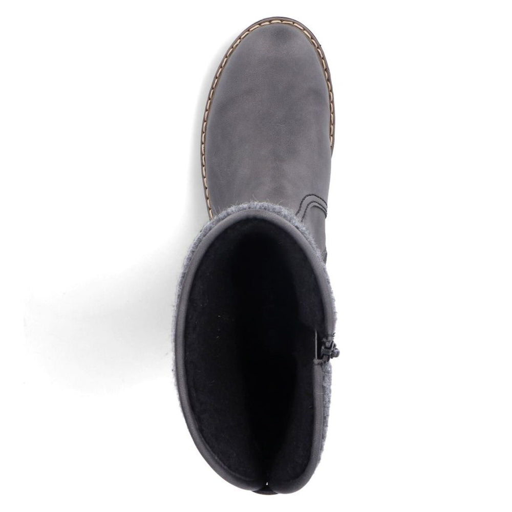 Rieker Y9190 Women's TEX Waterproof Boots - Grey