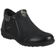 Romika Ellie 01 black women’s ankle boot with waterproof membrane and plush lining
