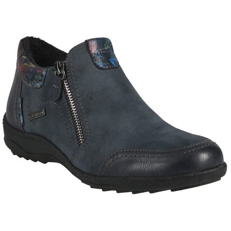 Romika Ellie 01 black women’s ankle boot with waterproof membrane and plush lining