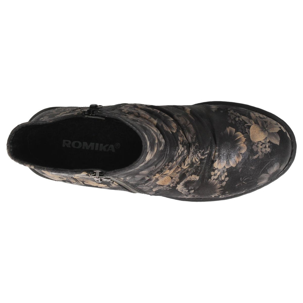 Romika Ruth 01 Women's Waterproof Zip Boot - Black Multi