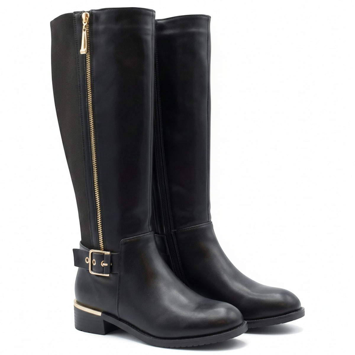 #2178 Womens Low Heeled Dress High Boot