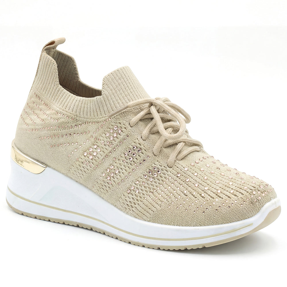 S5479 Sparkle Lace Sneaker