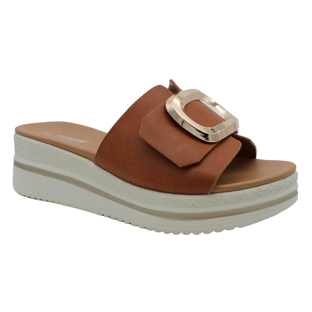 S5577 Slide Buckle Platform Sandal