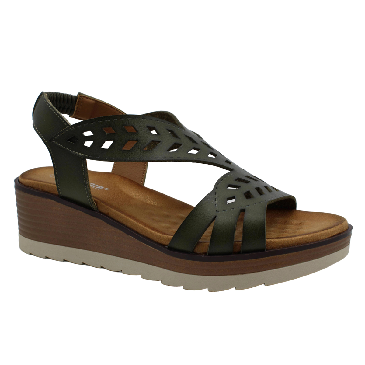 S5586 Wedge Cutout Sandal