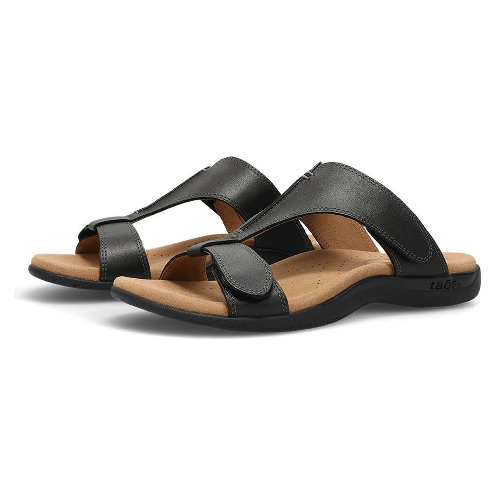 Slide Show Adjustable Strap Sandal in Black