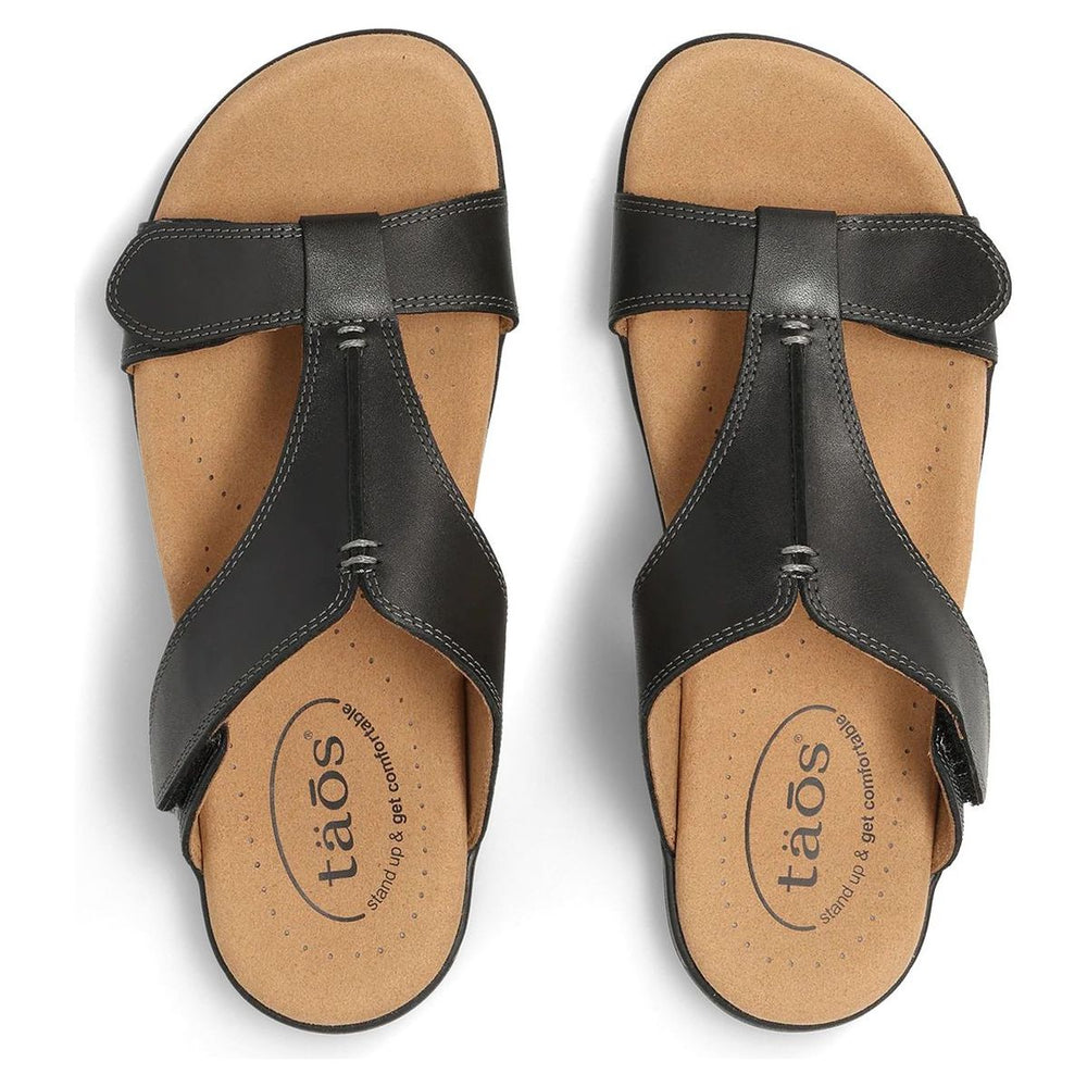 Slide Show Adjustable Strap Sandal in Black