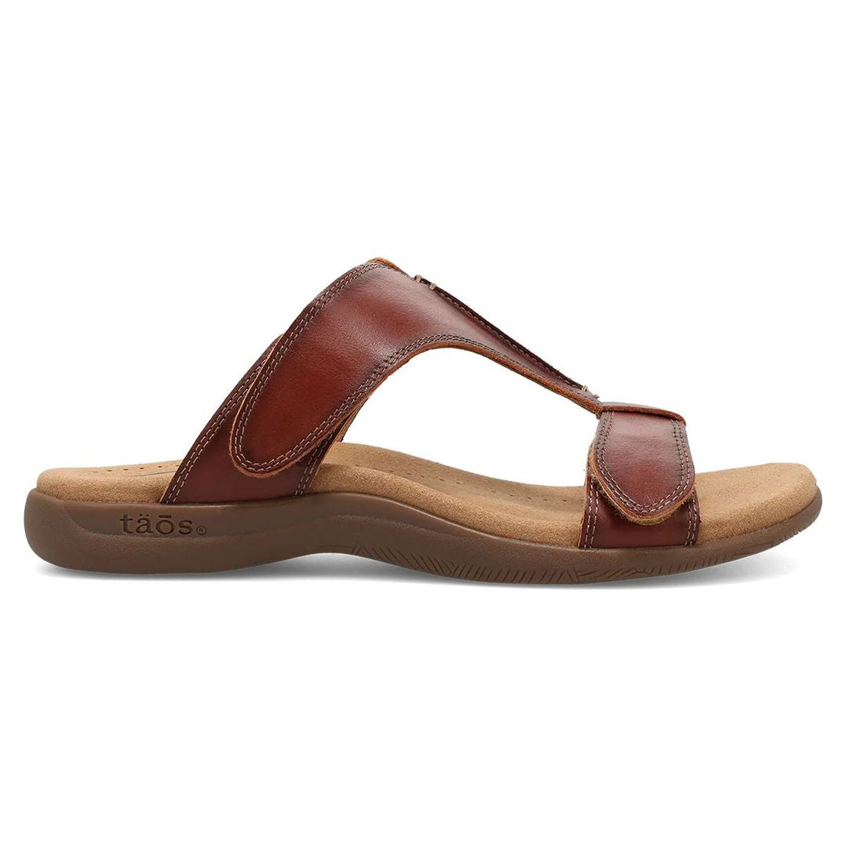Slide Show Adjustable Strap Sandal in Cognac