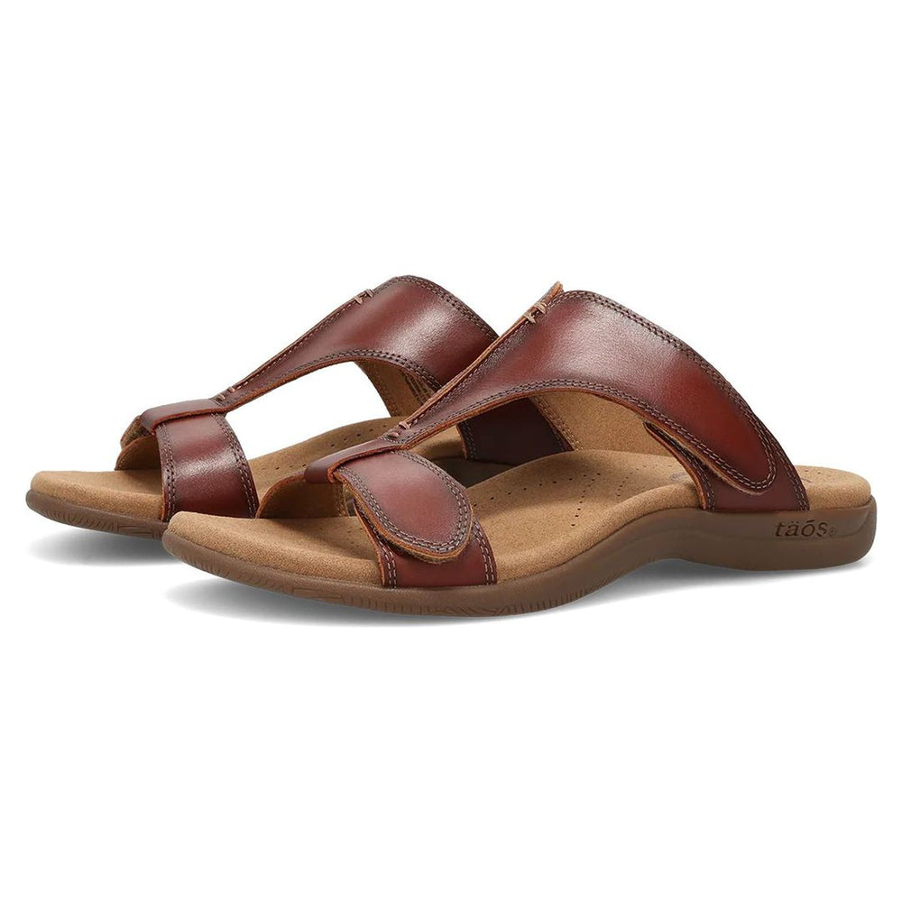 Slide Show Adjustable Strap Sandal in Cognac