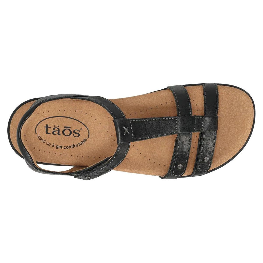 Taos Trophy 2 Adjustable Strap Sandal in Black