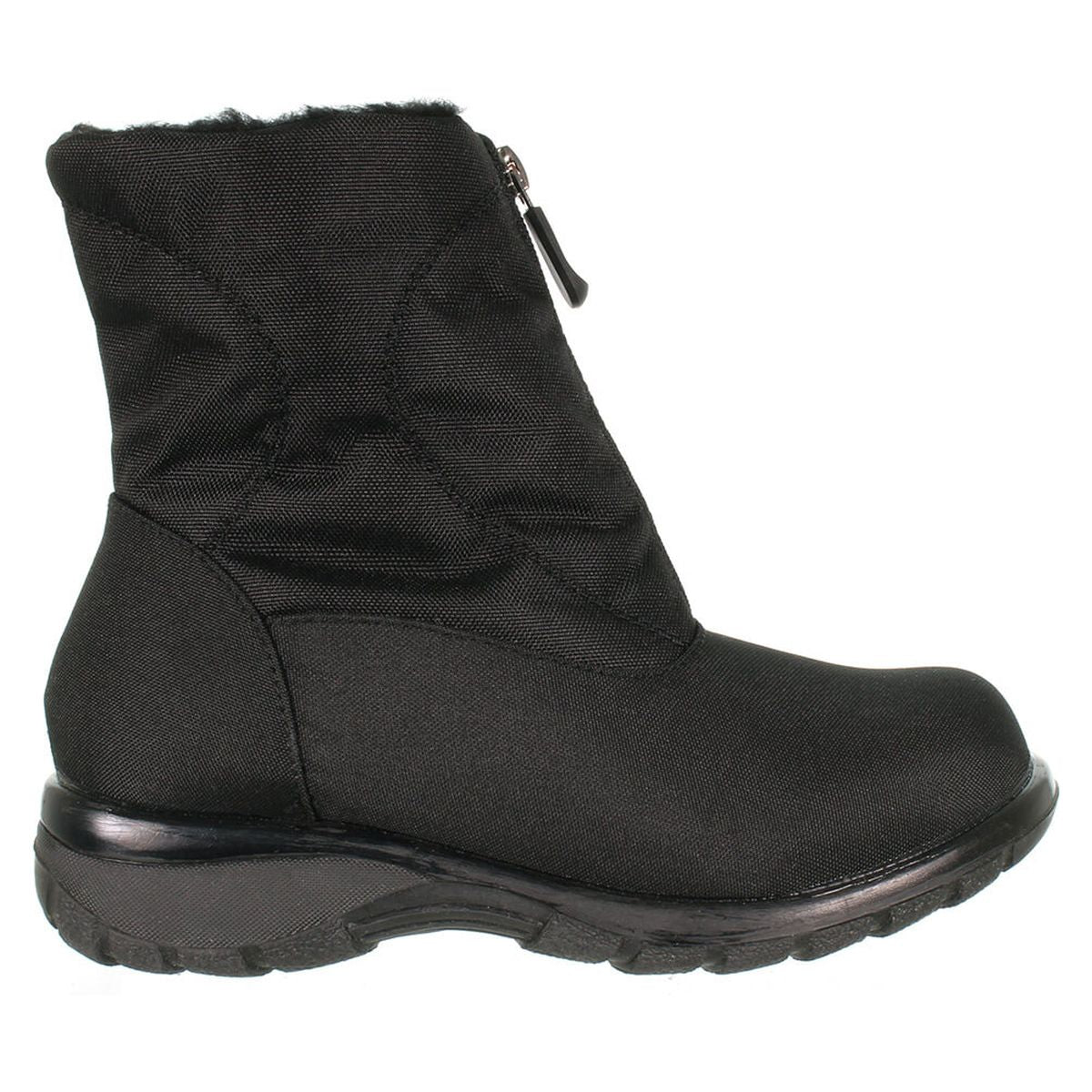 Toe Warmers Women's Alyssa EXTRA Depth Black Nylon Boot