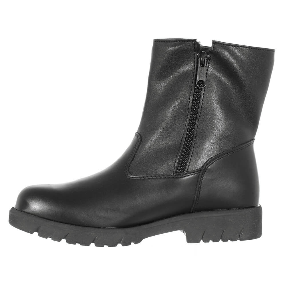 Toe Warmers Men's Track Side Zip Commuter Boot in Black