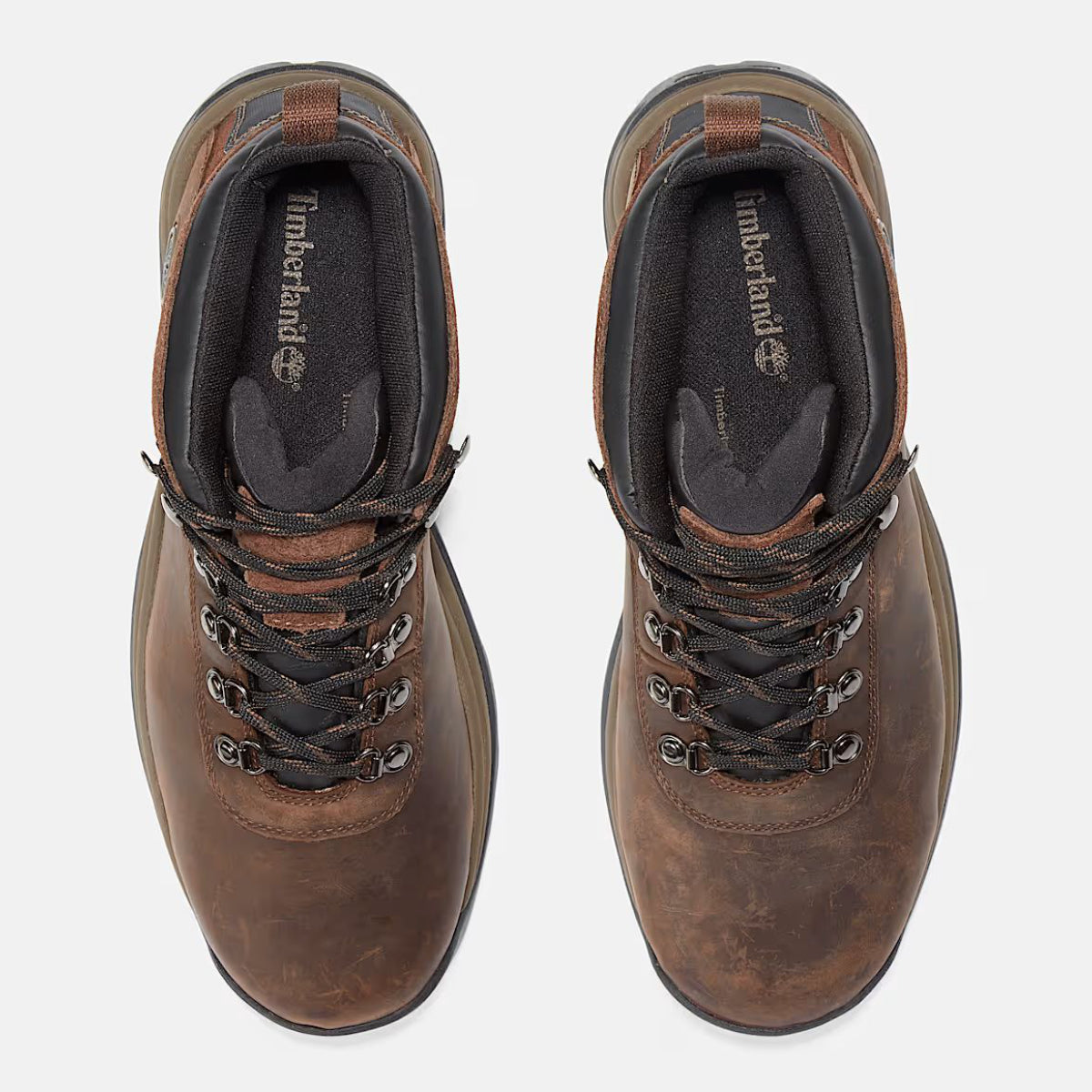 Timberland Men's Flume Waterproof Mid Hiker Boot in Dark Brown