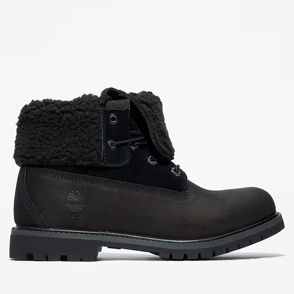 Timberland Women's Warm-Lined Waterproof Roll-Top Boot in Black