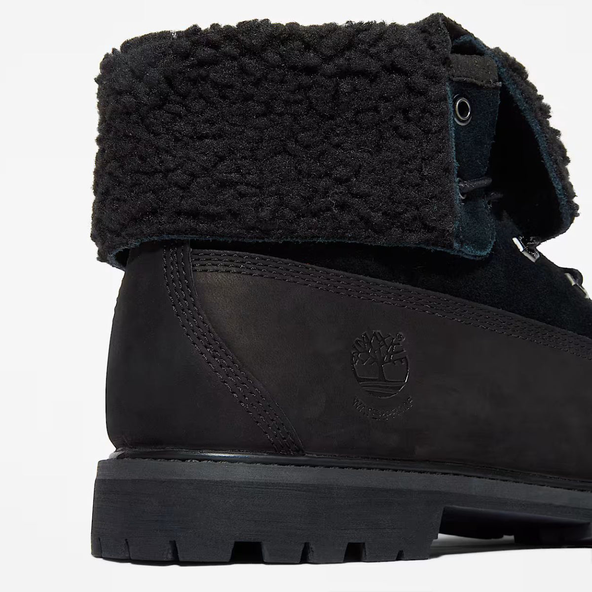 Timberland Women's Warm-Lined Waterproof Roll-Top Boot in Black