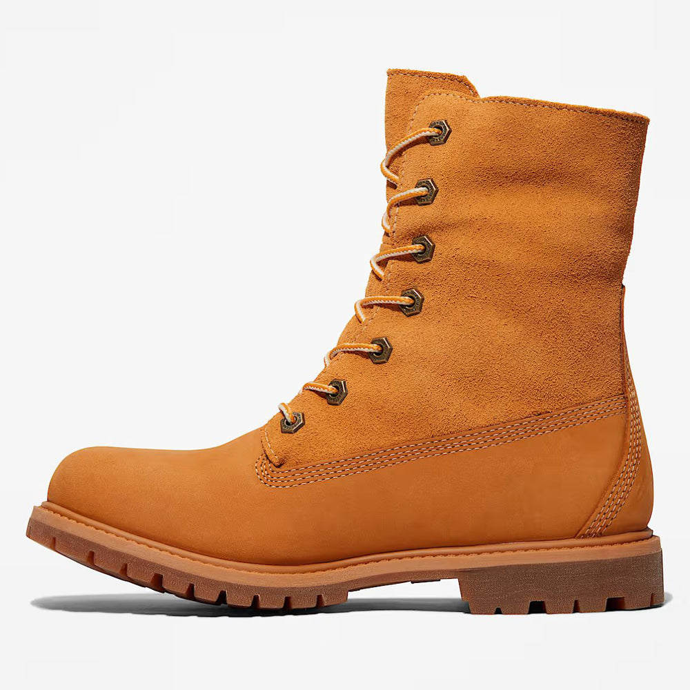 Timberland Women's Warm-Lined Waterproof Roll-Top Boot in Wheat Nubuck