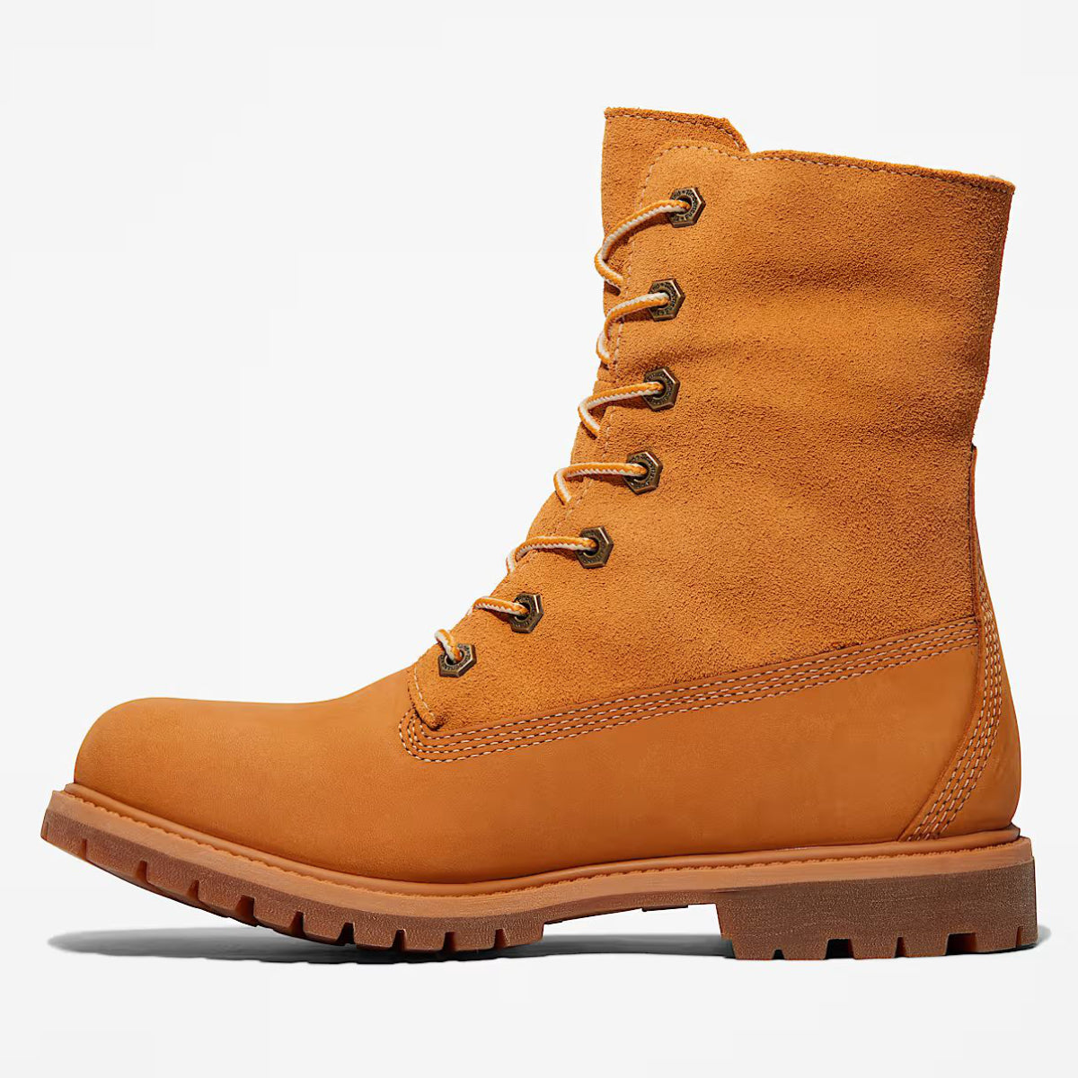 Timberland Women's Warm-Lined Waterproof Roll-Top Boot in Wheat Nubuck
