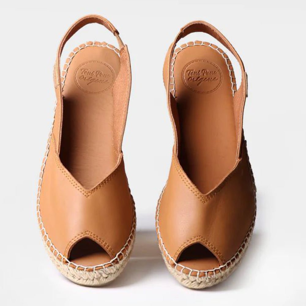 Toni Pons Bernia Women's Wedge Espadrilles in Tan