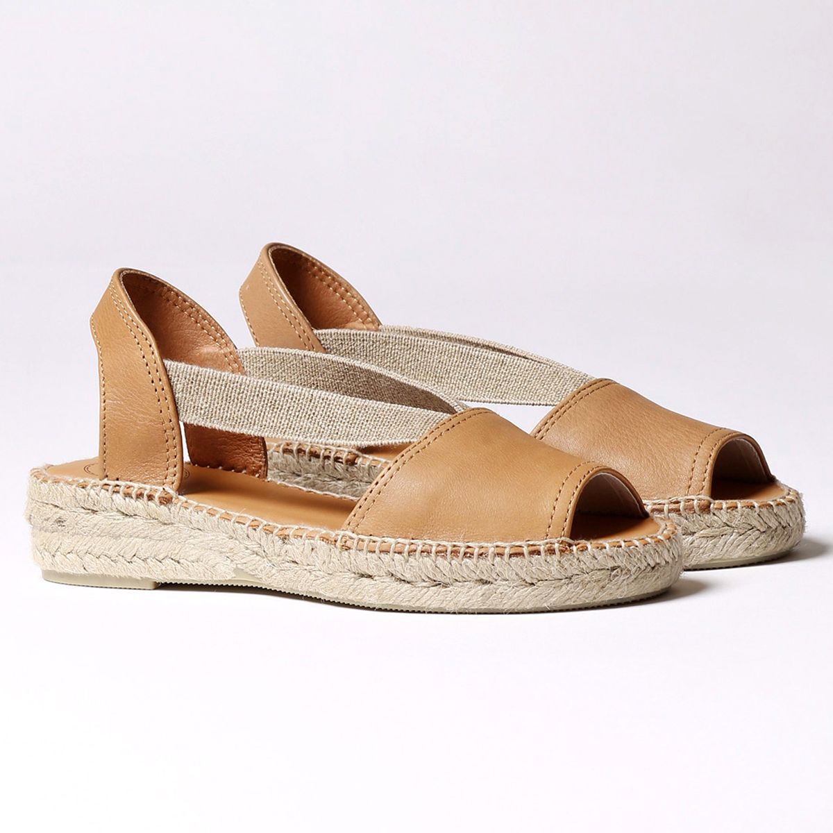 Toni Pons Etna Women's Flat Leather Sandal With Elastics