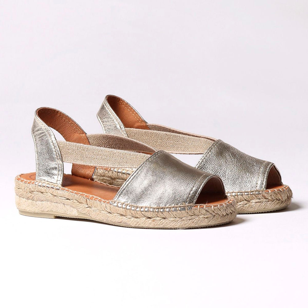 Toni Pons Etna Women's Flat Leather Sandal With Elastics