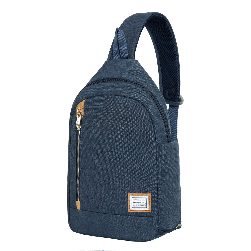 Travelon Anti-Theft Heritage Sling Bag in Indigo