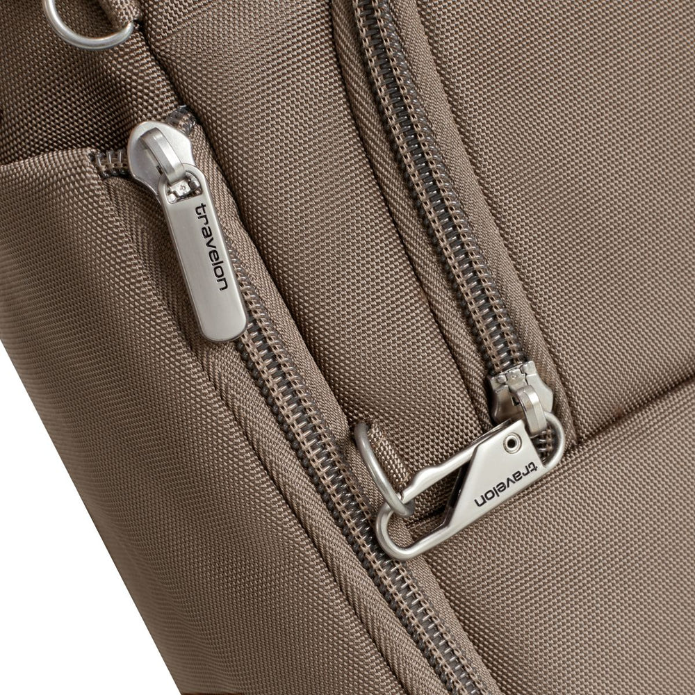 Travelon Unisex Anti-Theft Classic Tour Bag in Hazelnut