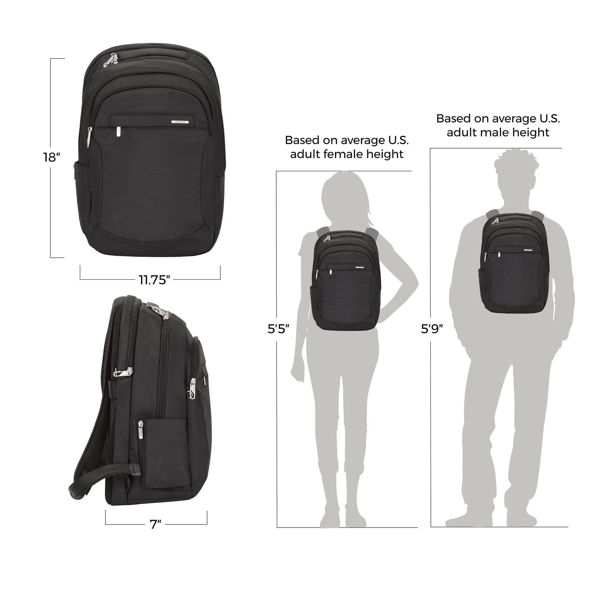 Travelon Anti-Theft Classic Unisex Large Backpack