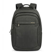Large grey unisex anti-theft backpack with multiple zippered compartments and top handle. Style #43114-GREY