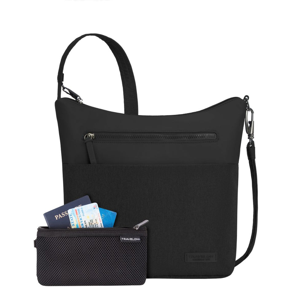 Travelon Unisex Anti-Theft Metro Crossbody in Black