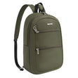 Travelon Unisex Anti-Theft Classic Convertible Sling Backpack in Olive, anti-theft with locking zippers. Style#: 43719-420