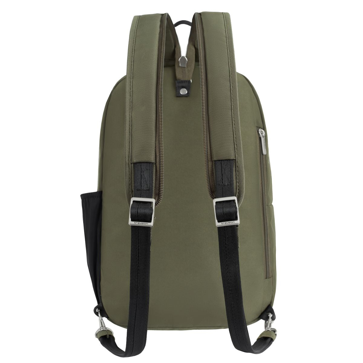 Travelon Unisex Anti-Theft Classic Convertible Sling Backpack in Olive