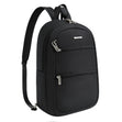 Travelon Unisex Anti-Theft Classic Convertible Sling Backpack in Black, anti-theft with locking zippers. Style#: 43719-500
