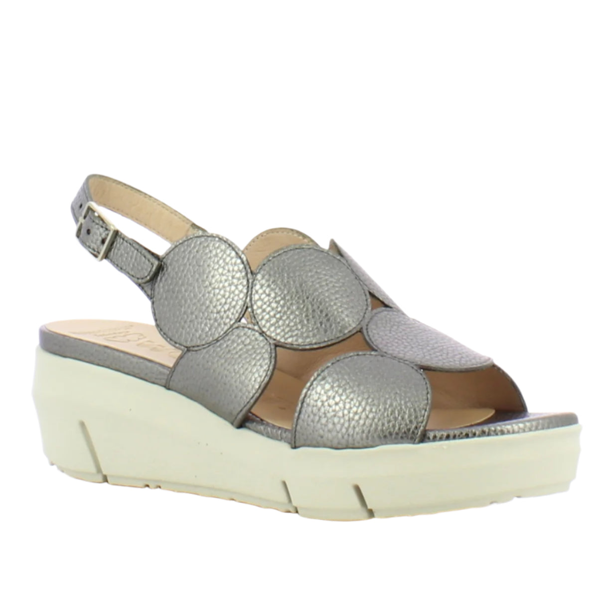 D8210 Wedge Slingback Sandal in Metallic – at Walking on a Cloud ...